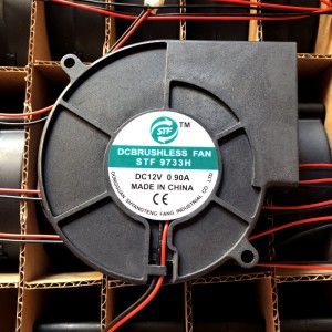 STF STF9733H 12V 0.9A 2wires Cooling Fan 