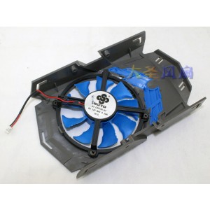 SOYO SY-C8015A-GY 12V 0.25A 2wires Cooling Fan