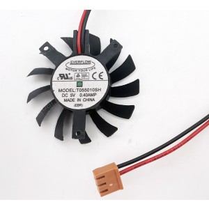 EVERFLOW T055010SH 5V 0.40A 2wires Cooling Fan