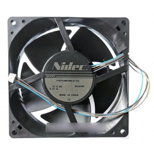 NIDEC T10T13MS1M5-57J33 13V 0.37A 4wires Cooling Fan