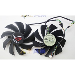 EVERFLOW T121225SU 12V 0.40A 4wires Cooling Fan
