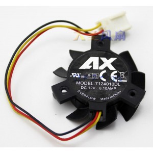 EVERFLOW T124010DL 12V 0.10A 2wires Cooling Fan