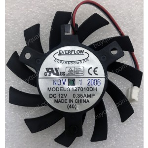 EVERFLOW T127010DH 12V 0.35A 3wires Cooling Fan