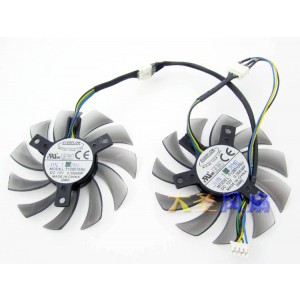 EVERFLOW T128010SU 12V 0.35A 4 Wires Cooling Fan 