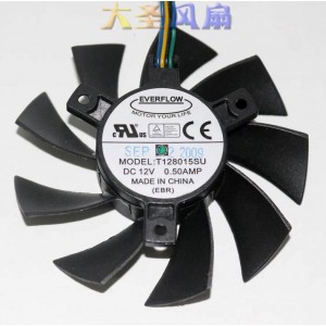 EVERFLOW T128015SU 12V 0.5A 4wires Cooling Fan