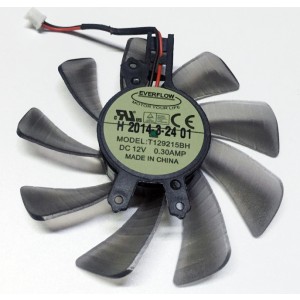 EVERFLOW T129215BH 12V 0.30A 4wires Cooling Fan
