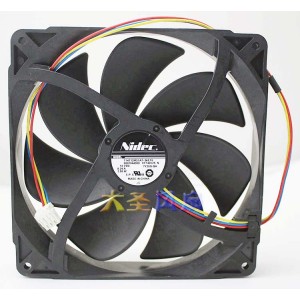 NIDEC T14T12MS1A7-56E15 14T12MS1A7-56E151 12V 0.24A 2.88W 3wires Cooling Fan