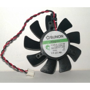 SUNON 126010VM 12V 1.4W 2wires Cooling Fan