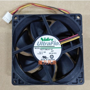 Nidec T92T12MUA7-57 12V 0.25A 4wires Cooling Fan