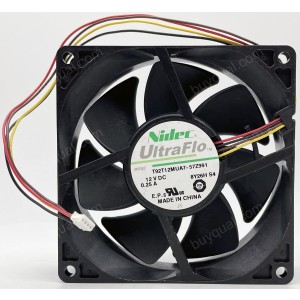 NIDEC T92T12MUA7-57Z991 12V 0.25A 4wires Cooling Fan