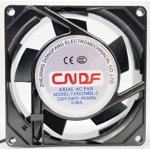CNDF TA9225MSL-2 220/240V 0.08A 2wires Cooling Fan