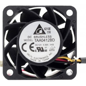 Delta TAA0412BD 12V 0.36A 2wires Cooling Fan