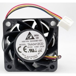 DELTA TAA0412CD 12V 0.60A 4wires Cooling Fan - Picture need