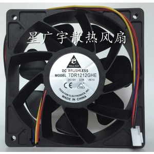 Delta TDR1212GHE 12V 2.7A 3wires Cooling Fan