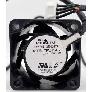 Delta TFA0412CN 12V 0.81A 4wires Cooling Fan - Picture need