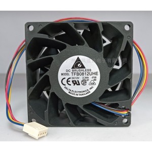 DELTA TFB0812UHE 12V 2.34A 4wires Cooling Fan - New