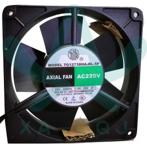 JIULONG TG12738HA2BL-5P 220V 0.16A 25W 2wires Cooling Fan 