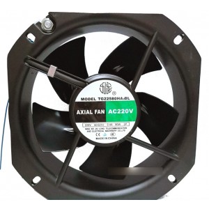 Jiulong AXIAL FAN TG22580HA2BL 220V 0.4A 80W 2wires Cooling Fan - 5 Blade 7 Blade