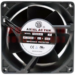 JIULONG TG9238-A2 220/240V 0.1A 2wires Cooling Fan 