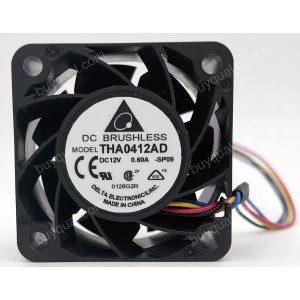 DELTA THA0412AD 12V 0.6A 5.16W 4wires Cooling Fan - Picture need