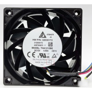 DELTA THA1212BE 12V 6.5A 4wires cooling fan