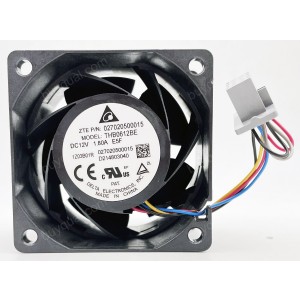 Delta THB0612BE 12V 1.80A 4wires Cooling Fan 
