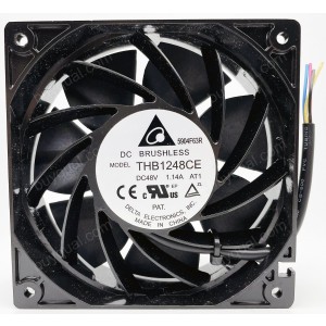 DELTA THB1248CE THB1248CE-AC47 -AT1 48V 1.14A 4wires Cooling Fan - Metal frame 