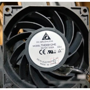 Delta THD0912HE 12V 5.28A 6wires Cooling Fan 