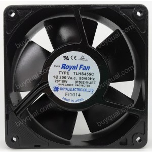 Royal Fan TLHS455C 200V 20/18W 2wires Cooling Fan