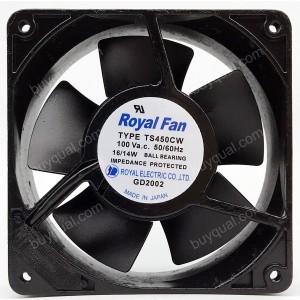 Royal TS450CW UTS450CW 100V 16/14W 2wires Cooling Fan