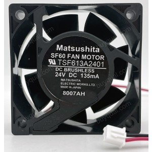 MatsusHitA TSF613A2401 24V 135mA 2wires Cooling Fan