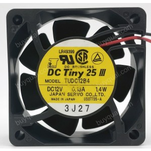 SERVO TUDC12B4 12V 0.13A 2wires Cooling Fan