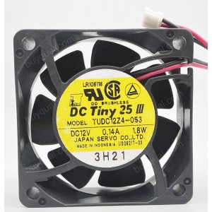 SERVO TUDC12Z4 TUDC12Z4-053 12V 0.14A 1.8W 2wires Cooling Fan