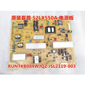 SHARP RUNTKB084WJQZ JSL2119-003 Power Supply Board for LCD-52LX550A