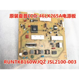 SHARP RUNTKB160WJQZ JSL2100-003 Power Supply Board for LCD-46LX265A
