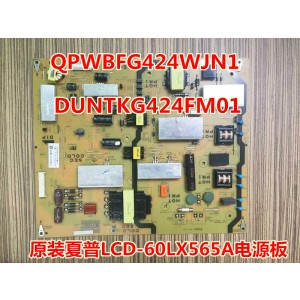 SHARP DUNTKG424FM01 QPWBFG424WJN1 Power Supply Board for LCD-60LX565A