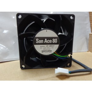 SANYO XF-45537 12V 1.2A 4wires Cooling Fan