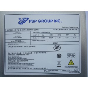 FSP FSP500-60WS1 500W IPC Server Power Supply 
