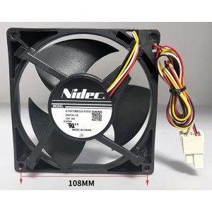 Nidec U12E12MS3J3-57Z32 12V 0.076A 4wires Cooling Fan 