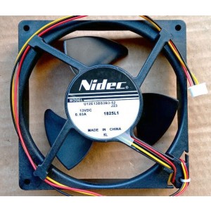 Nidec U12E13BS3B3-52 13V 0.03A 3wires cooling fan