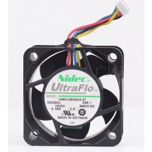 NIDEC U40G12BS8A5-57 12V 0.54A 4wires Cooling Fan