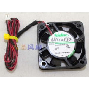 NIDEC U40X05MMZ7-51 5V 0.17A 2wires Cooling Fan
