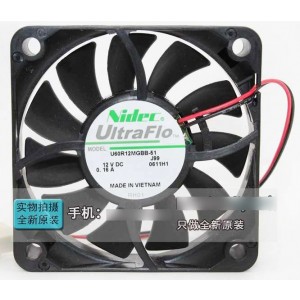 Nidec U60R12MGBB-51 12V 0.16A 2wires Cooling Fan