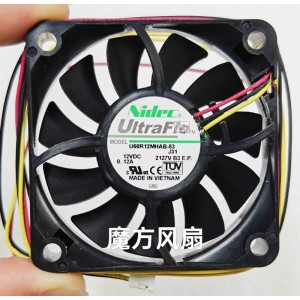 NIDEC U60R12MHAB-53 12V 0.12A 2 wires Cooling Fan