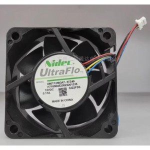 Nidec U60T12MGA7-57Z40 12V 0.11A 4wires Cooling Fan 