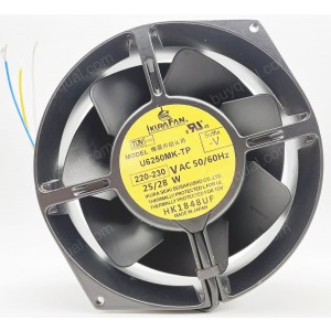 IKURA FAN U6250MK-TP U6250MK-TP-OT-01 220/230V 25/28W 3wires Cooling Fan
