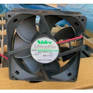 NIDEC U80T12MS5A7-51 12V 0.04A 2wires Cooling Fan