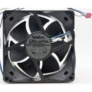 Nidec U80T12MUA7-53 12V 0.19A 3wires Cooling Fan