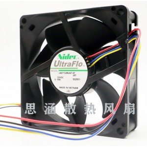 Nidec U80T12MUA7-57 12V 0.19A 3wires Cooling Fan 
