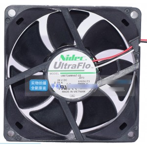 Nidec U80T24MHA7-52 24V 0.05A 3wires Cooling Fan